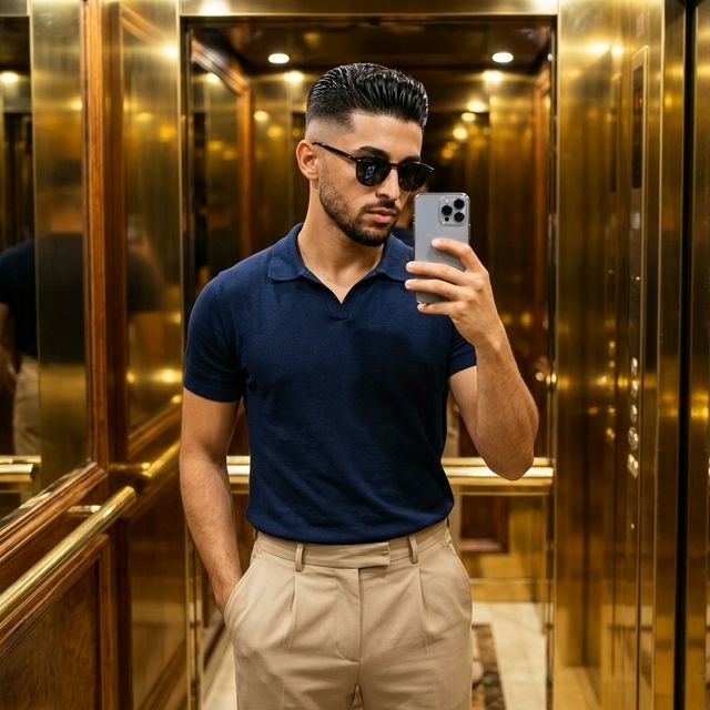 Elevator Mirror Selfie — after